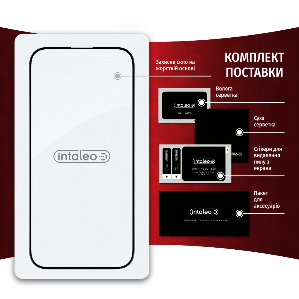 Стекло защитное Intaleo Full Glue Apple iPhone 14 Plus (1283126542091) - 6