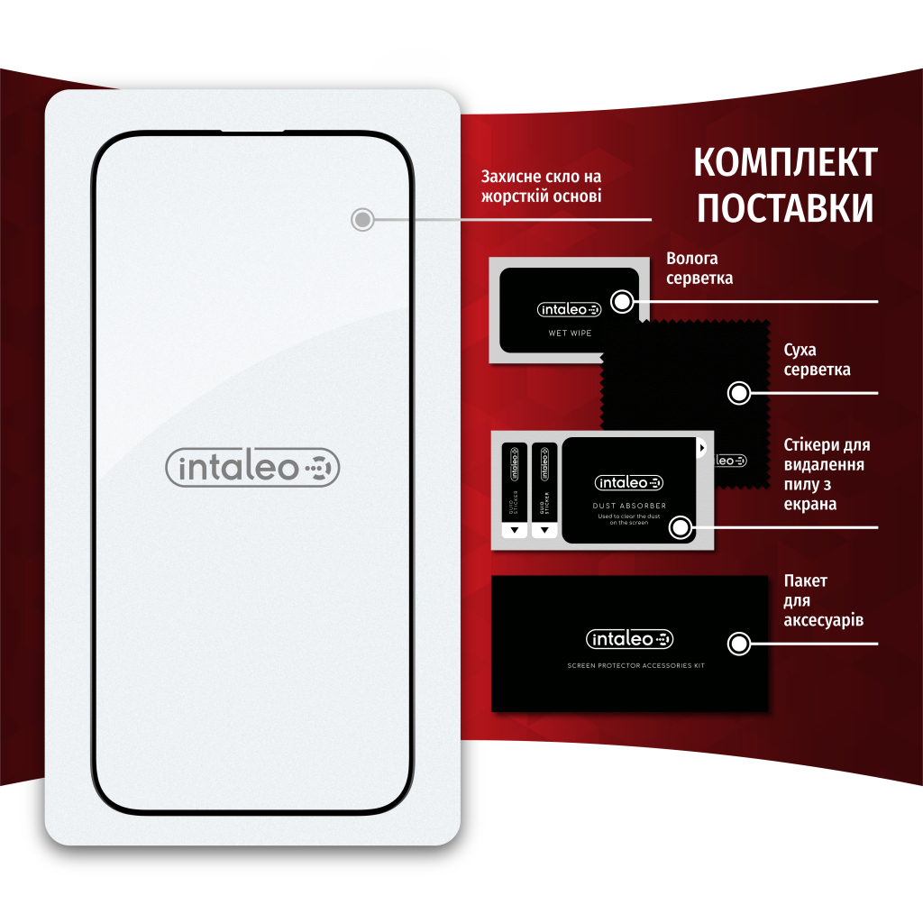 Стекло защитное Intaleo Full Glue Apple iPhone 14 Pro Max (1283126542107) - 6