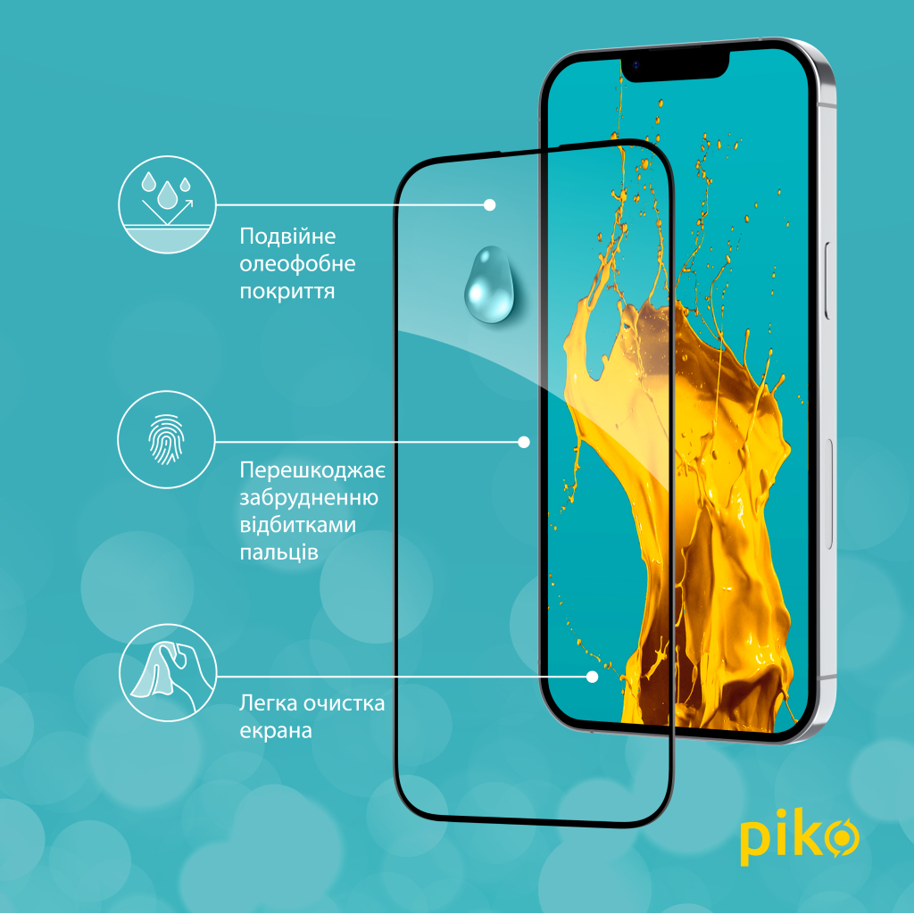 Стекло защитное Piko Full Glue Apple iPhone 14 (1283126541872) - 3