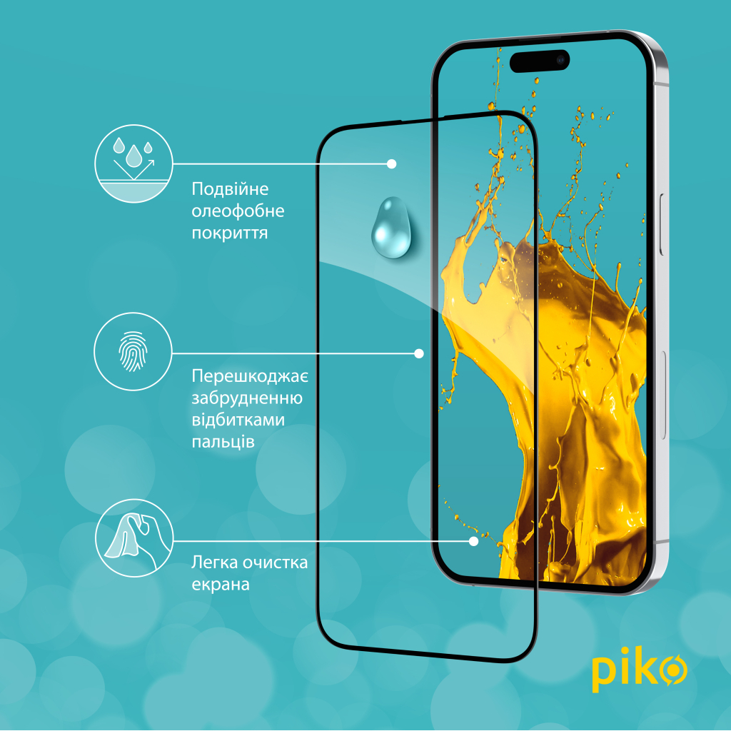 Стекло защитное Piko Full Glue Apple iPhone 14 Pro Max (1283126541902) - 3