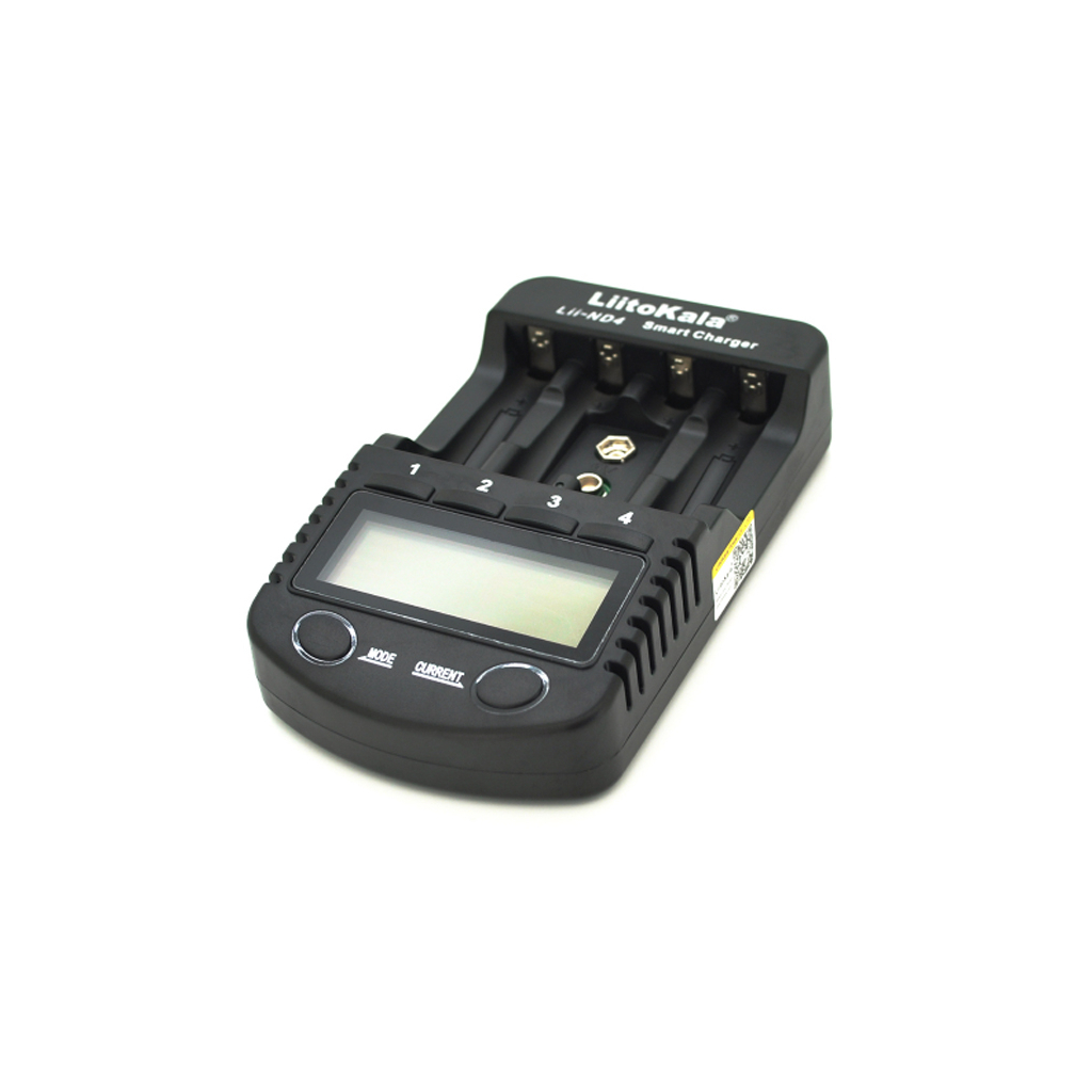 Зарядное устройство для аккумуляторов Liitokala 4 Slots, LED, Li-Ion, Ni-Mh, Ni-Cd, AA, AAA, AAAA, С (Lii-ND4)