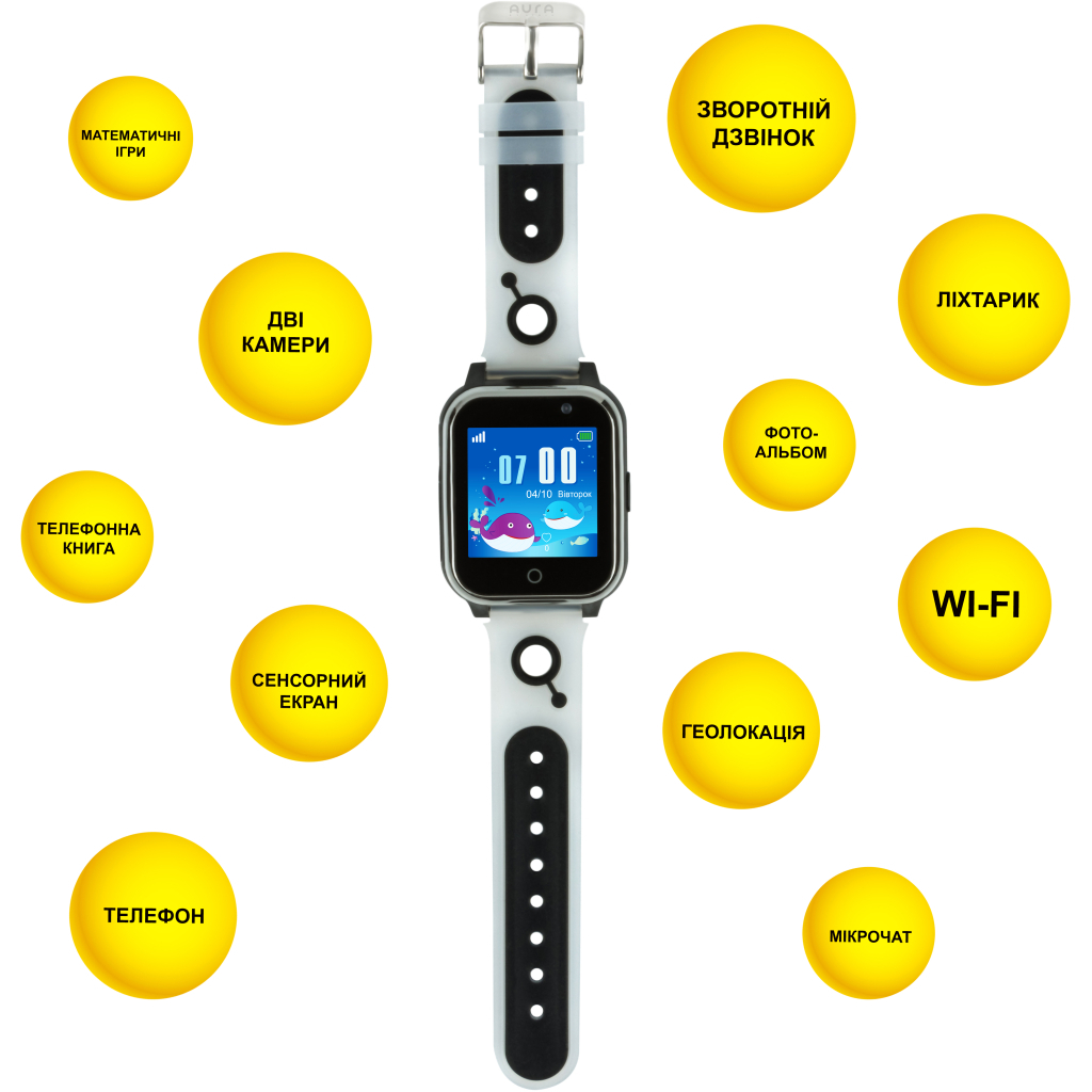 Смарт-часы AURA A1 WIFI Black (KWAA1WFB) - 3