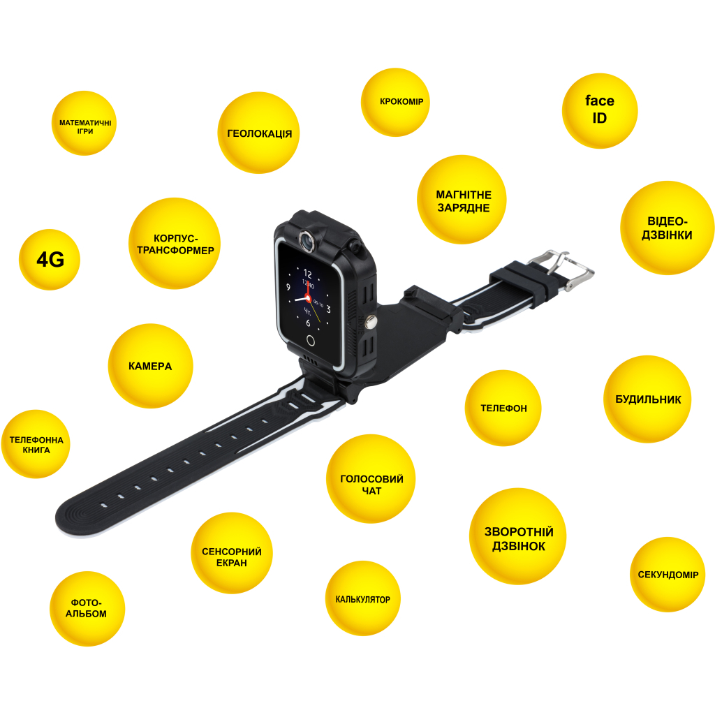 Смарт-часы AURA A4 4G Black (KWAA44GB) - 3