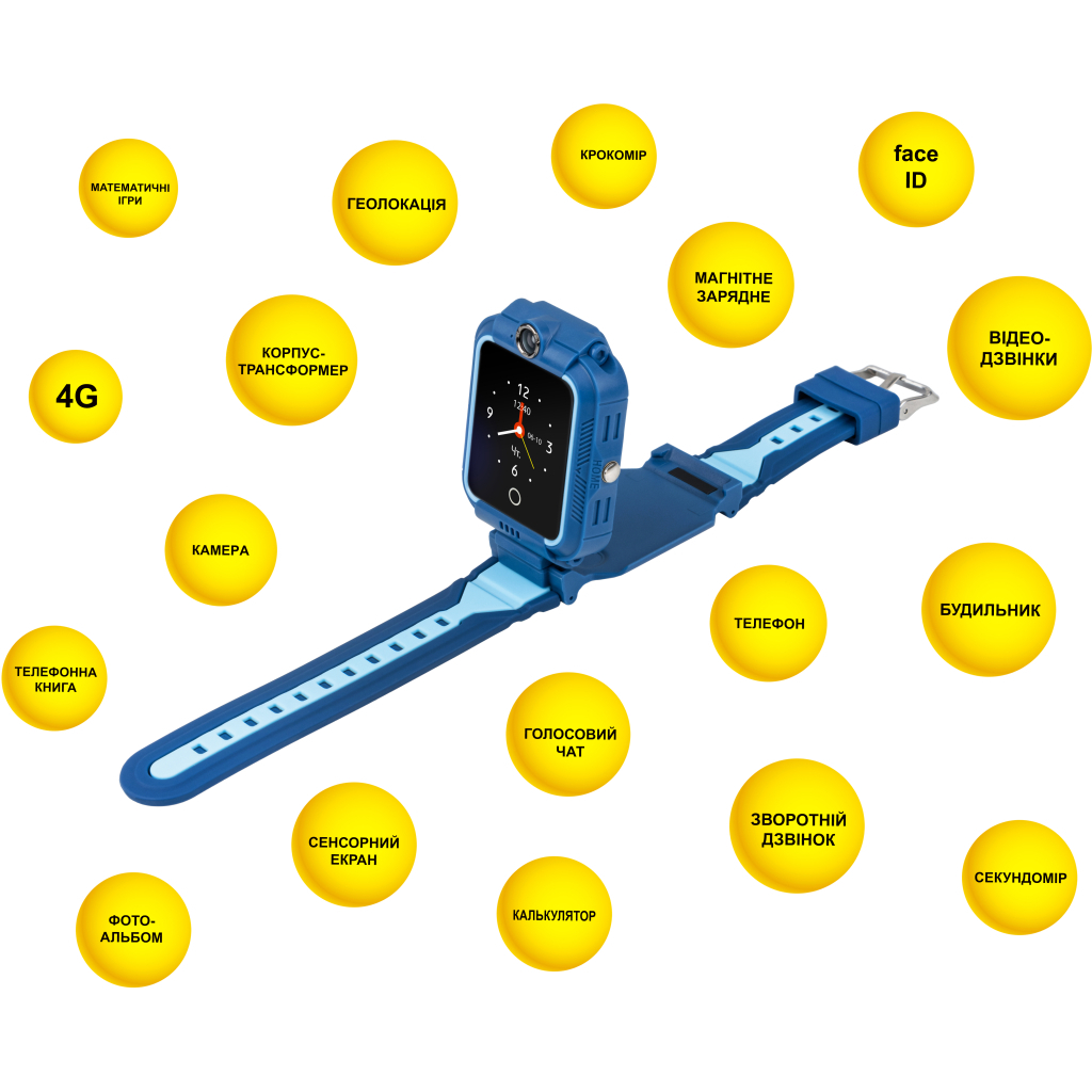 Смарт-часы AURA A4 4G Blue (KWAA44GBL) - 3