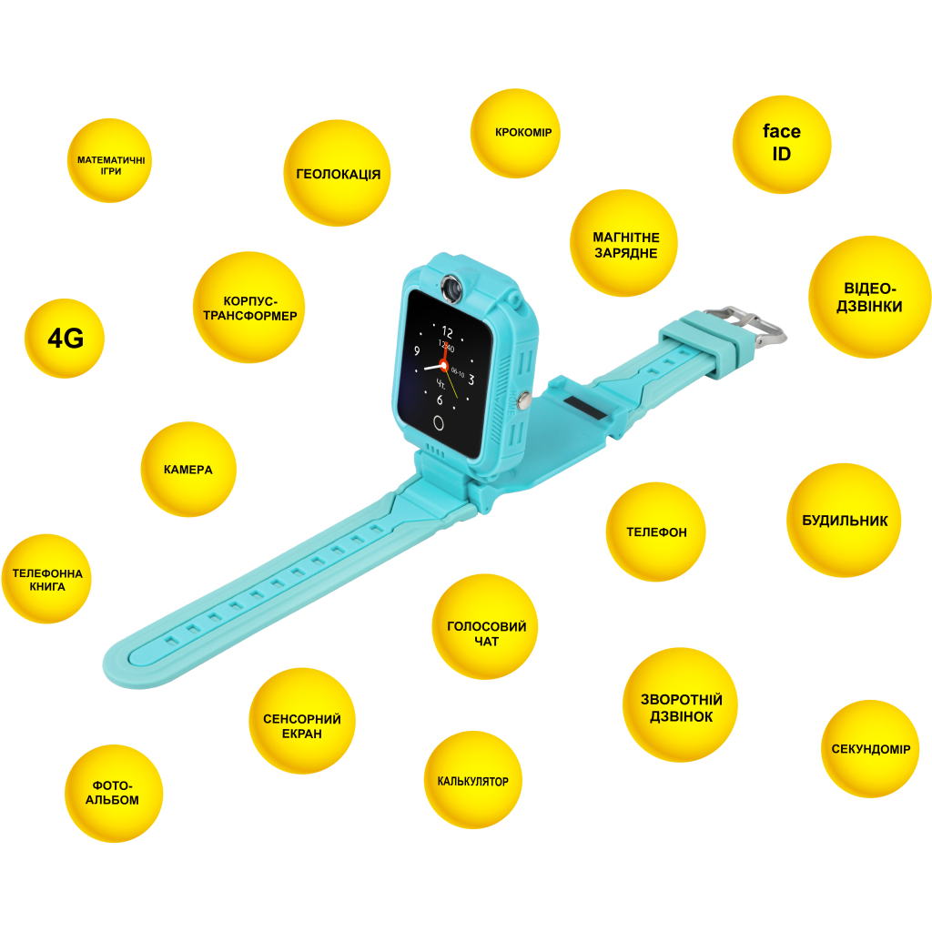 Смарт-часы AURA A4 4G Green (KWAA44GG) - 3