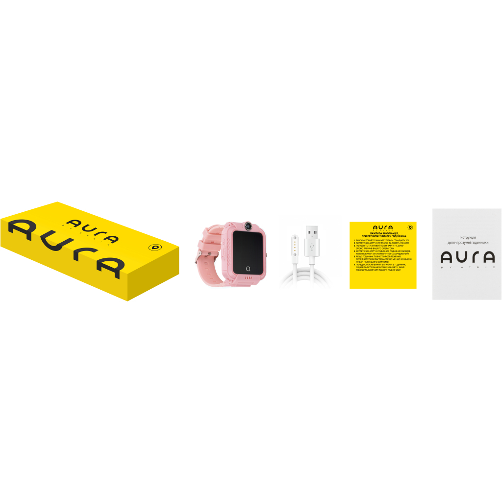 Смарт-часы AURA A4 4G Pink (KWAA44GP) - 4