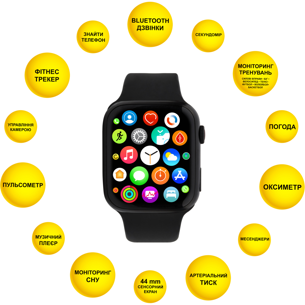 Смарт-часы AURA X2 Pro 44mm Black (SWAX244B) - 3