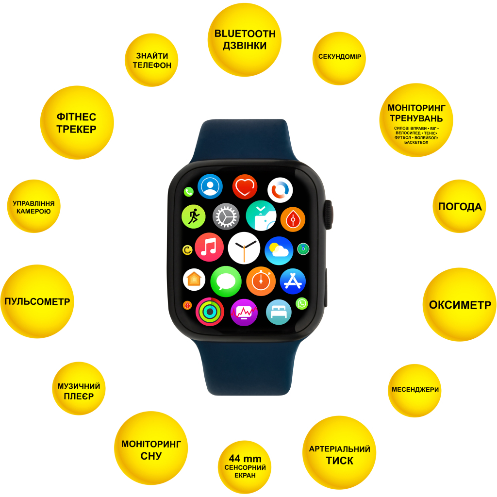 Смарт-часы AURA X2 Pro 44mm Blue (SWAX244BL) - 3