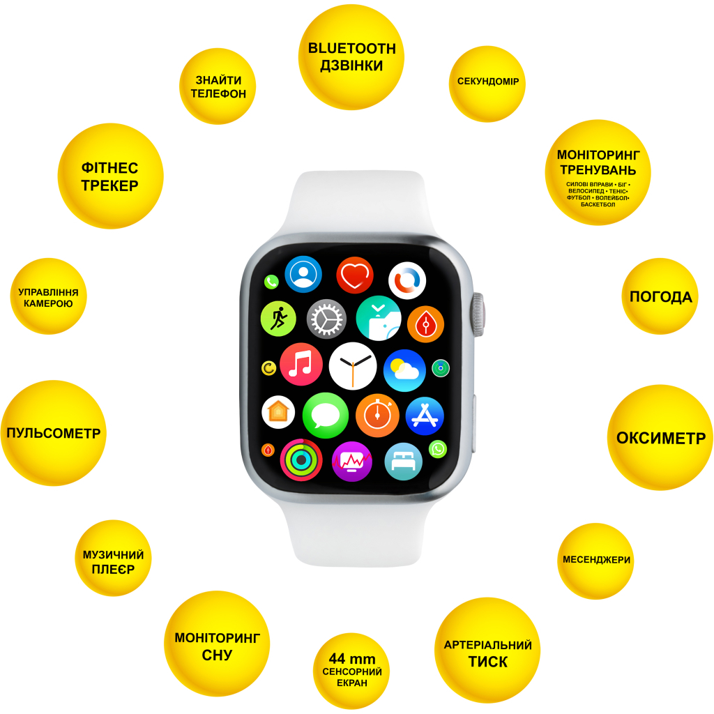 Смарт-часы AURA X2 Pro 44mm White (SWAX244W) - 3