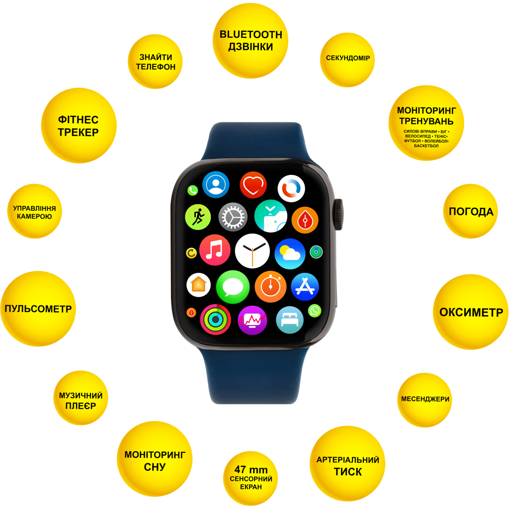 Смарт-часы AURA X3 Pro 47mm Blue (SWAX347BL) - 3