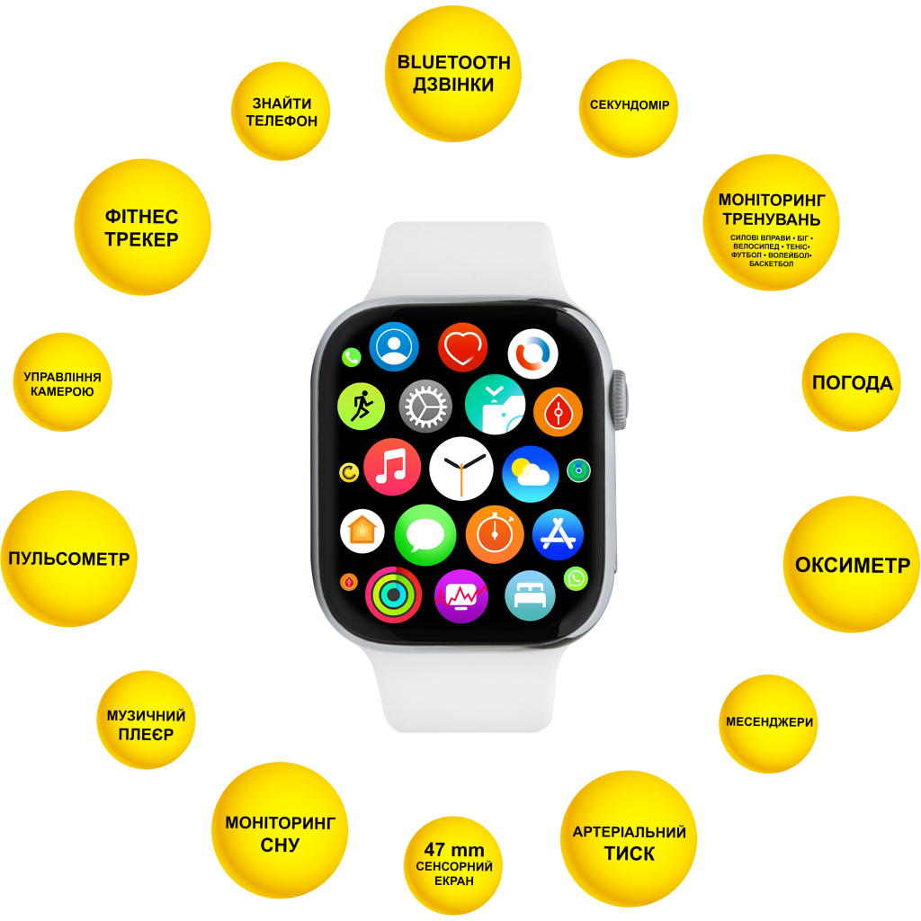 Смарт-часы AURA X3 Pro 47mm White (SWAX347W) - 3