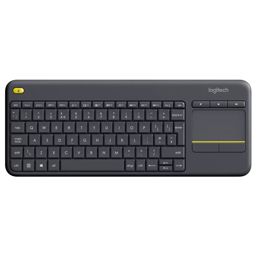 Клавиатура Logitech K400 Plus Touch Wireless UA Black (920-007145)