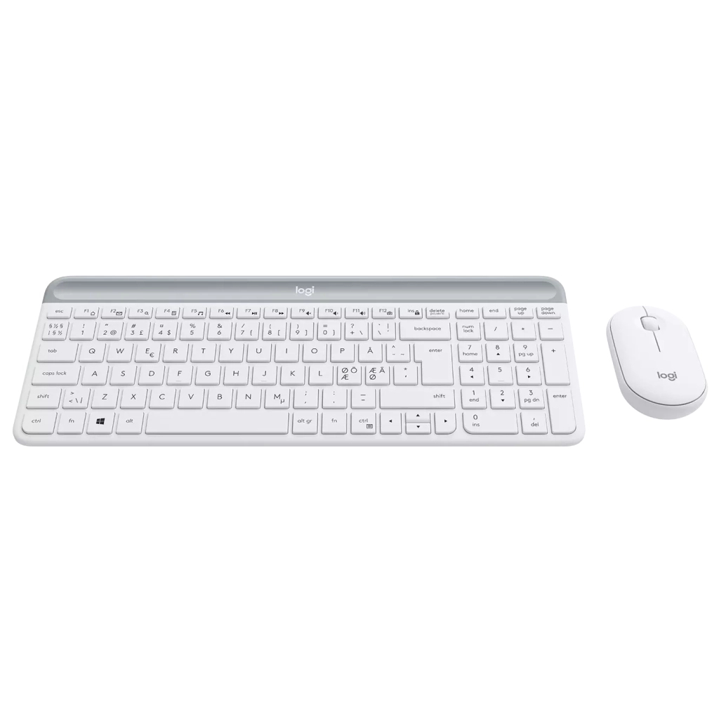 Комплект Logitech MK470 Slim Wireless UA Off-White (920-009205) - 1