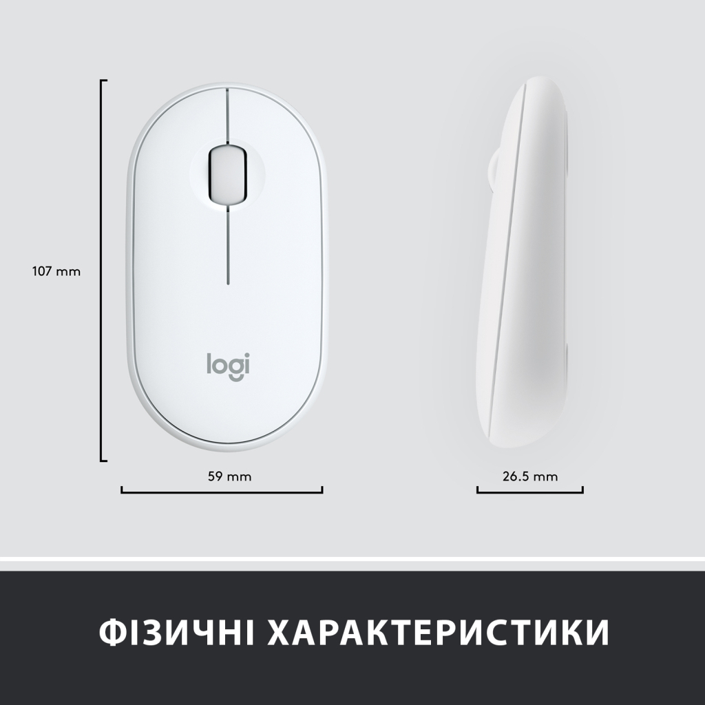 Комплект Logitech MK470 Slim Wireless UA Off-White (920-009205) - 8