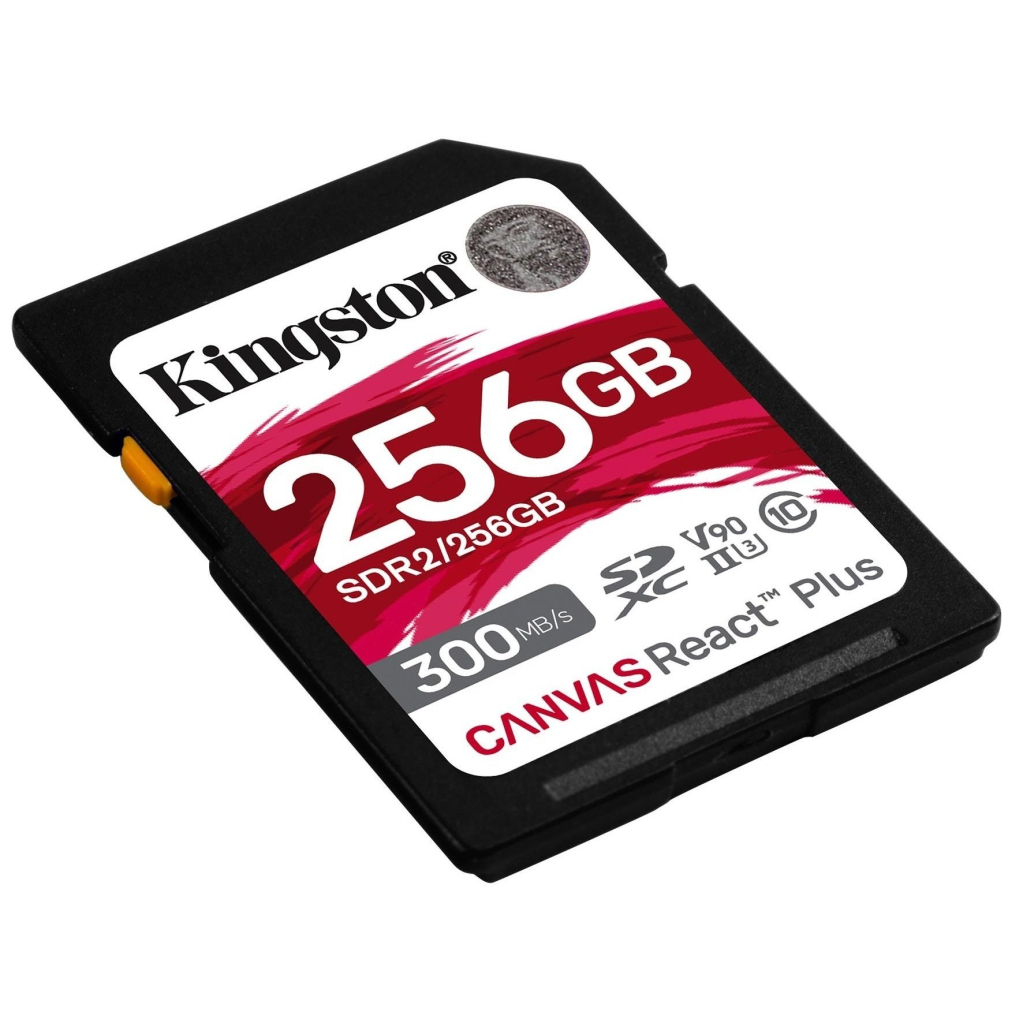 Карта памяти Kingston 256GB SDXC class 10 UHS-II U3 Canvas React Plus (SDR2/256GB) - 1