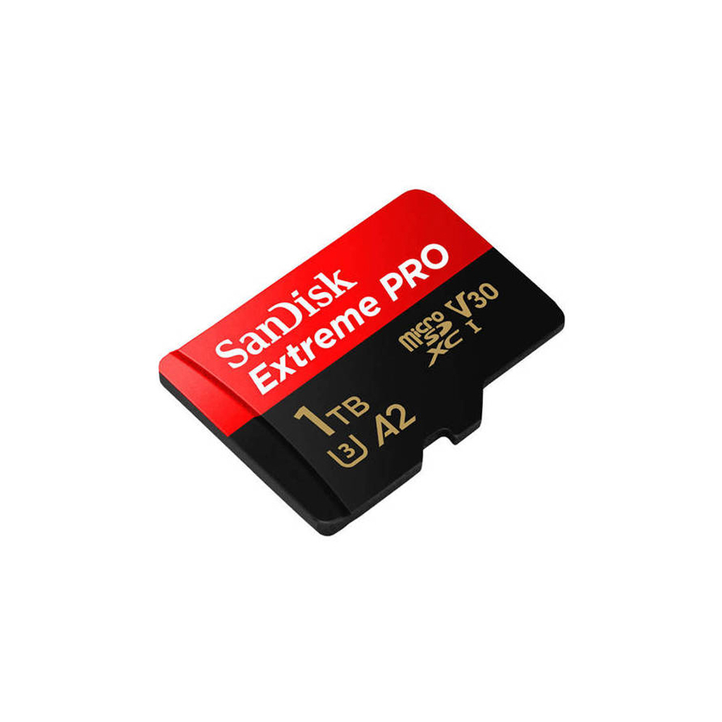 Карта памяти SanDisk 1 TB microSDXC UHS-I U3 Extreme Pro+SD Adapter (SDSQXCD-1T00-GN6MA) - 2 Карта памяти SanDisk 1 TB microSDXC UHS-I U3 Extreme Pro+SD Adapter (SDSQXCD-1T00-GN6MA) - 2