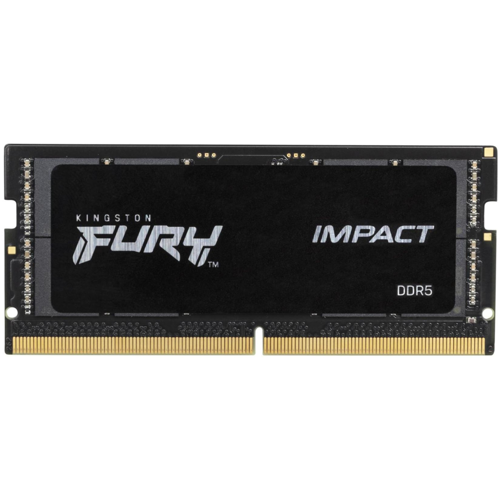 Модуль памяти для ноутбука SoDIMM DDR5 64GB (2x32GB) 4800 MHz FURY Impact Kingston Fury (ex.HyperX) (KF548S38IBK2-64) - 1