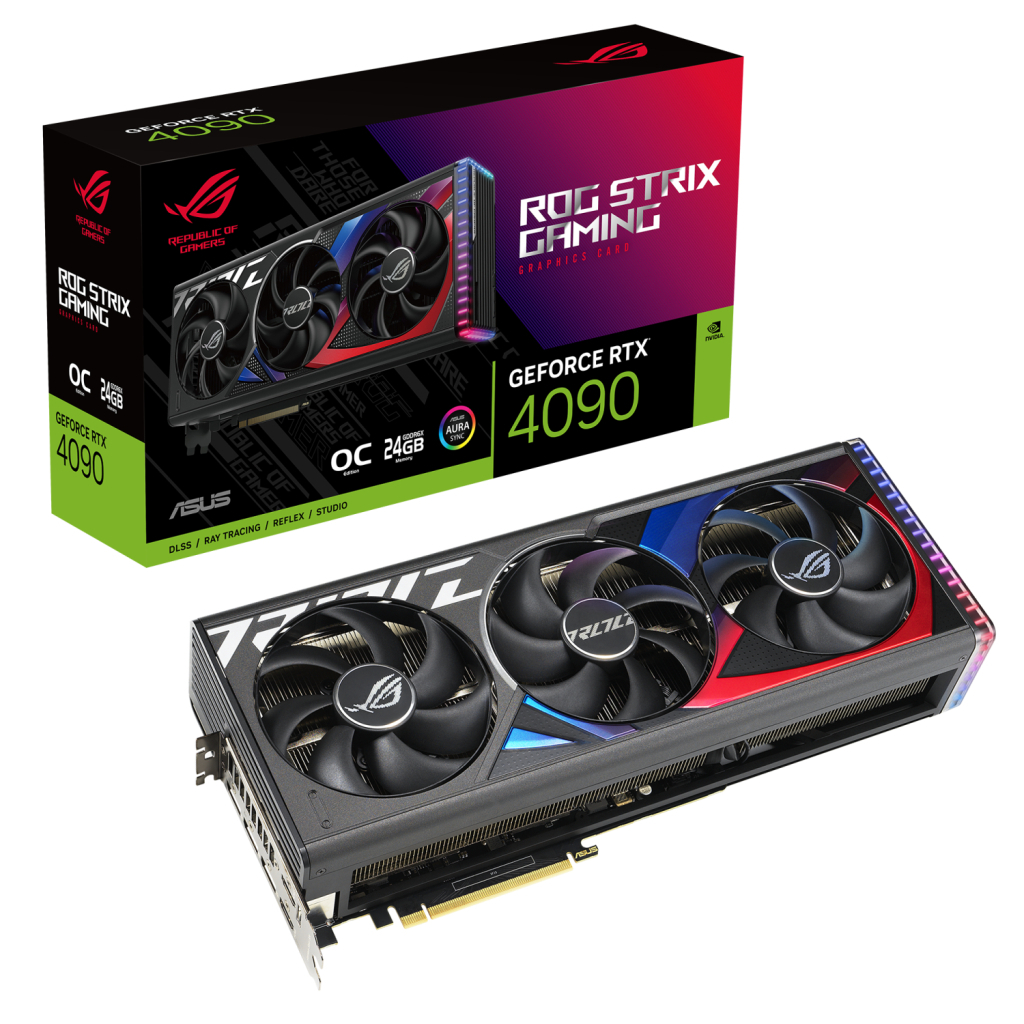 Видеокарта ASUS GeForce RTX4090 24GB ROG STRIX OC GAMING (ROG-STRIX-RTX4090-O24G-GAMING)