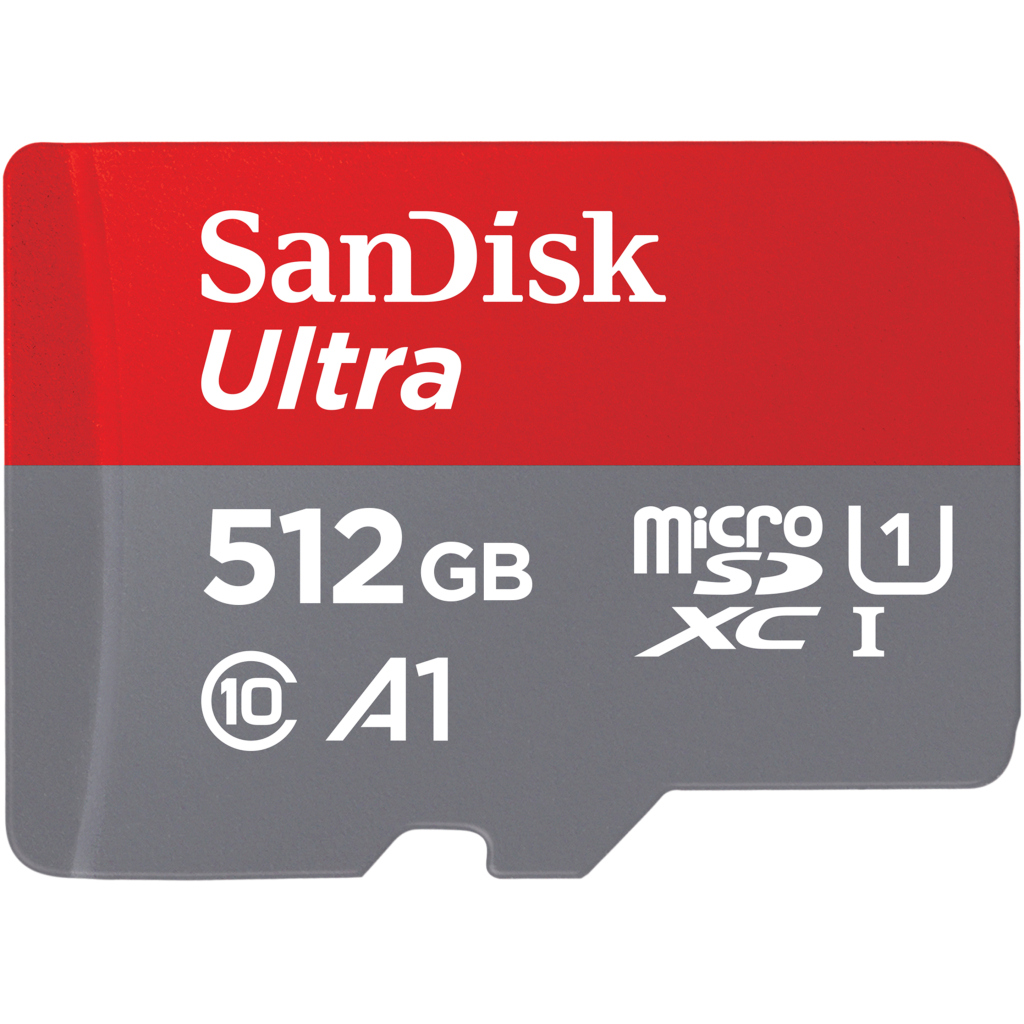 Карта памяти SanDisk 512GB microSDXC UHS-I Ultra A1 (SDSQUA4-512G-GN6MN)