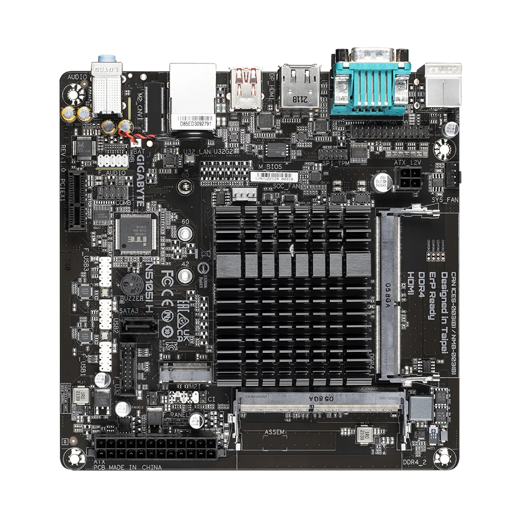 Материнская плата GIGABYTE N5105I H - 1