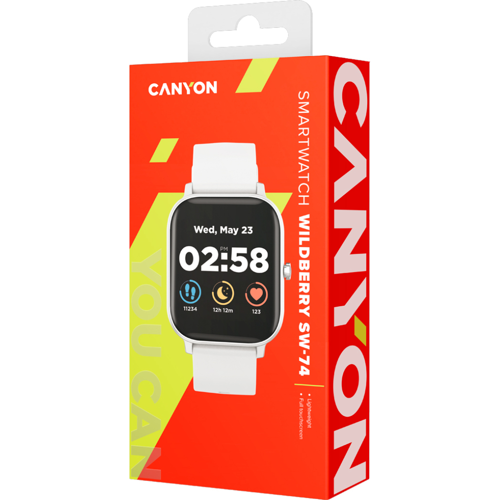 Смарт-часы Canyon CNS-SW74SS White (CNS-SW74SS) - 5
