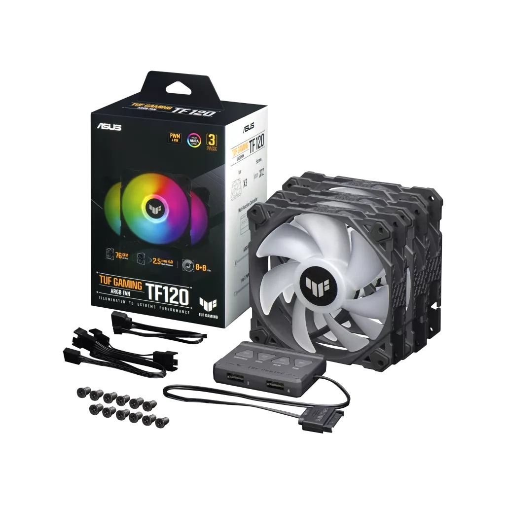 Кулер для корпуса ASUS TUF GAMING TF120 ARGB 3IN1 (90DA0030-B09030) - 6