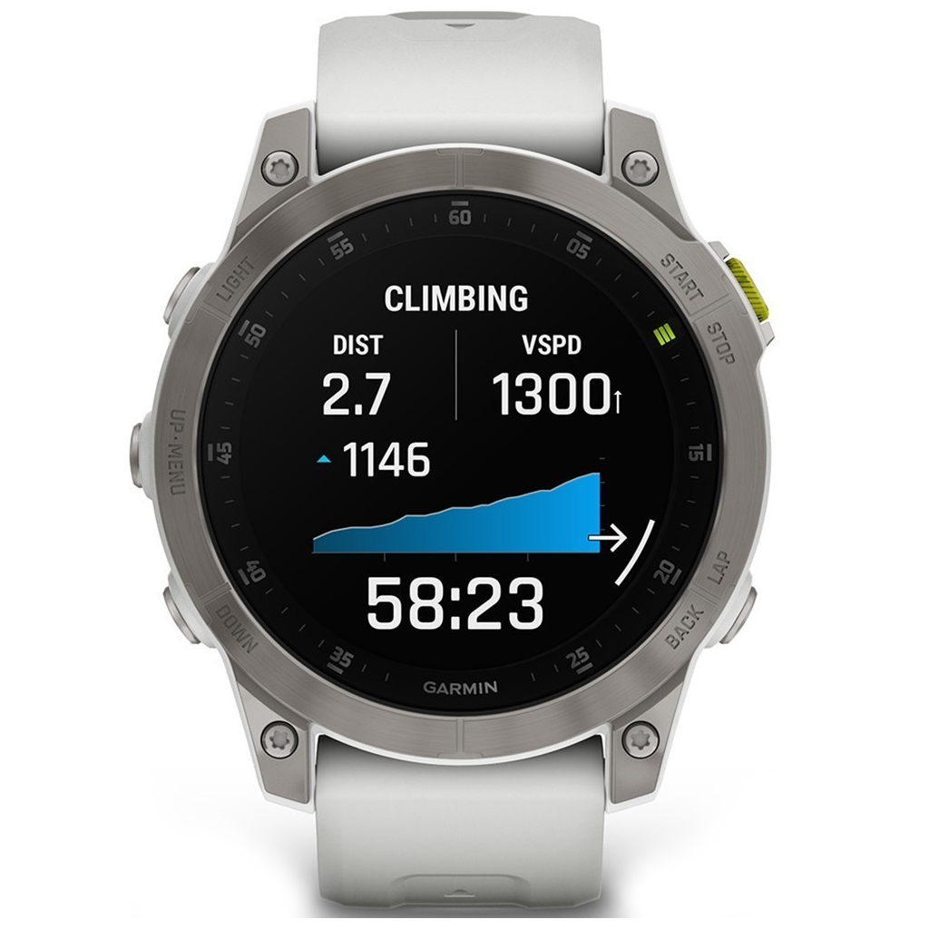 Смарт-часы Garmin EPIX gen 2, Sapphire,White,Titanium, GPS (010-02582-21) - 1