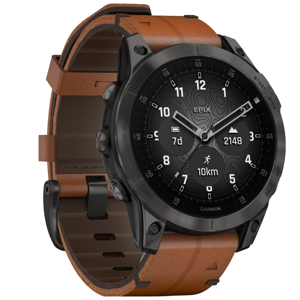 Смарт-часы Garmin EPIX gen 2,Sapphire,Gray Titanium, GPS (010-02582-30) - 2