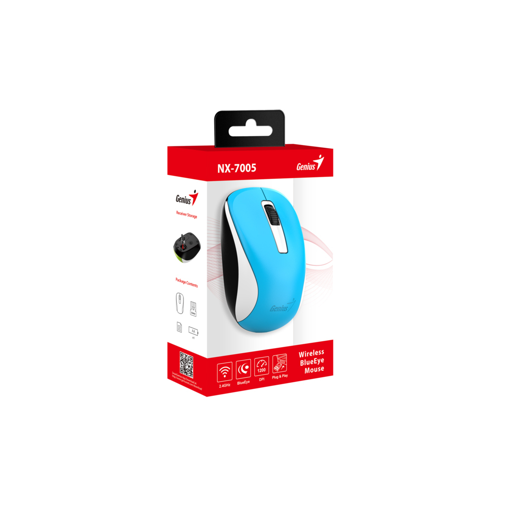Мышка Genius NX-7005 Wireless Blue (31030017402) - 2