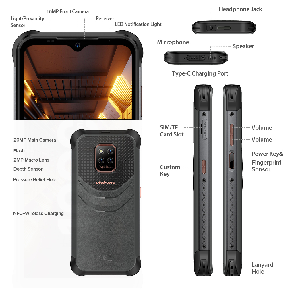 Мобильный телефон Ulefone Power Armor 14 Pro 6/128Gb Black (6937748734673) - 3