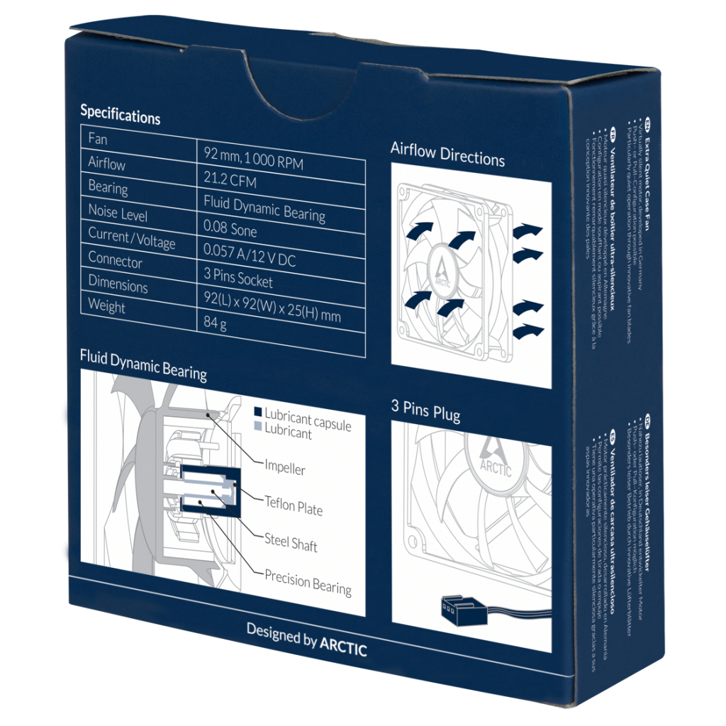 Кулер для корпуса Arctic F9 Silent (ACFAN00211A) - 4