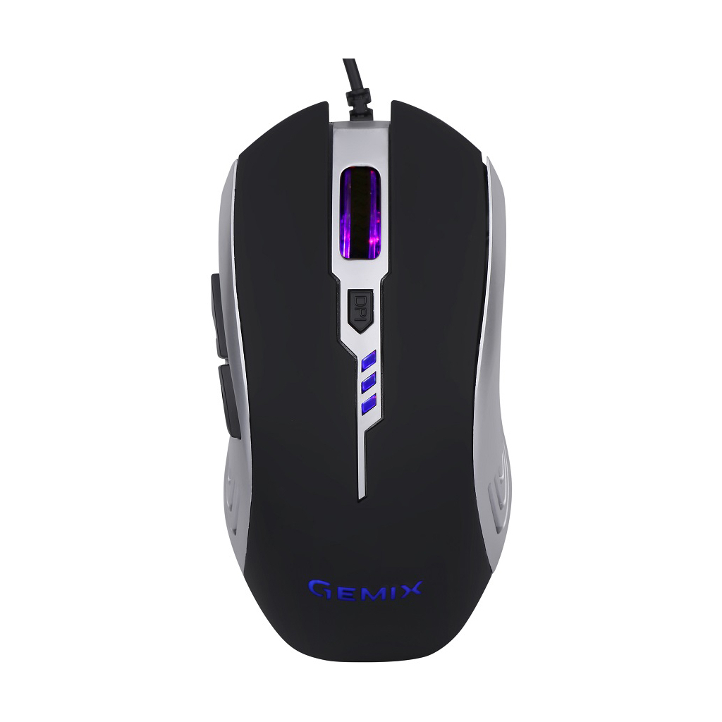 Мышка Gemix W100 USB Black/Gray + ігрова поверхня (W100Combo) - 1 Мышка Gemix W100 USB Black/Gray + ігрова поверхня (W100Combo) - 1