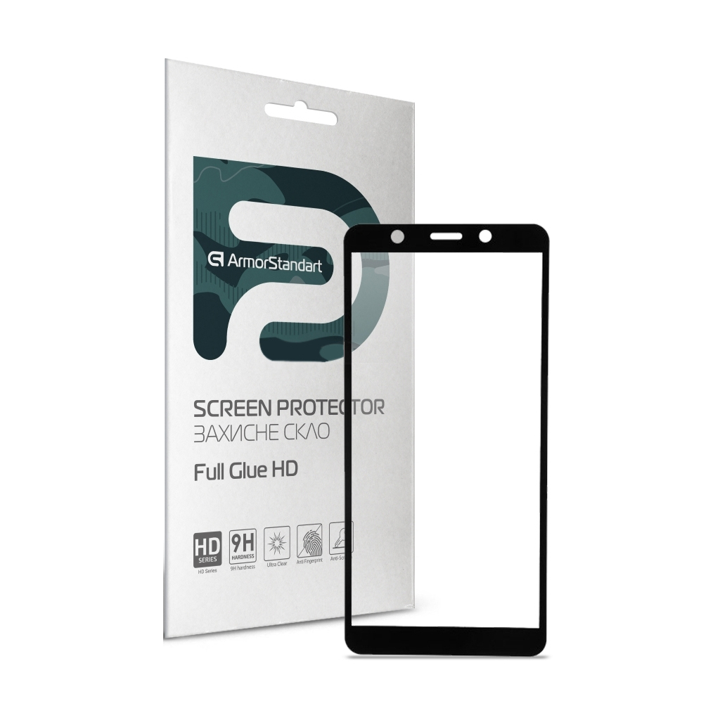 Стекло защитное Armorstandart Full Glue HD TECNO POP 3 (BB2) Black (ARM65098)