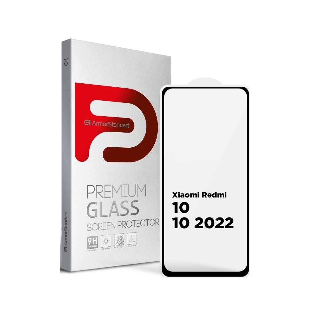 Стекло защитное Armorstandart Full Glue Xiaomi Redmi 10/10 2022 Black (ARM60277)