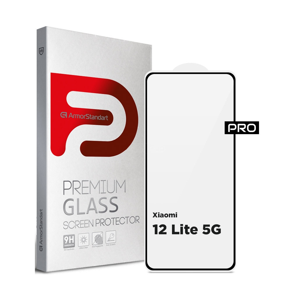 Стекло защитное Armorstandart Pro Xiaomi 12 Lite 5G Black (ARM62357)