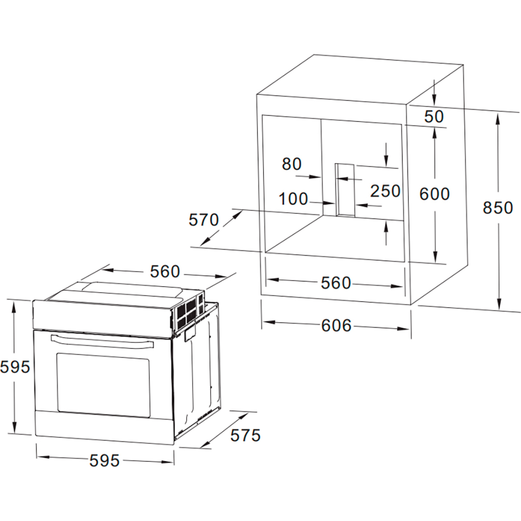 Духовой шкаф Interline FEA 281 MCN XA - 1