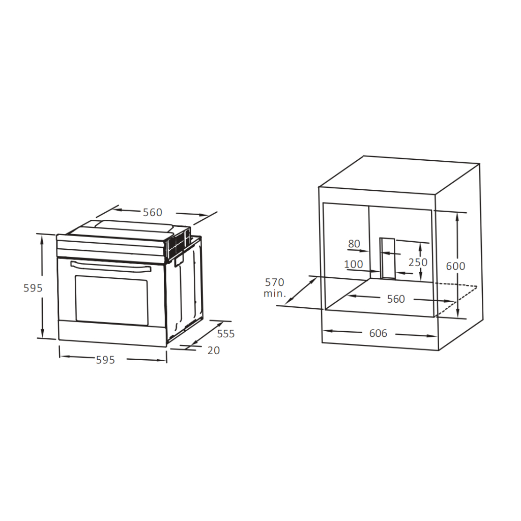 Духовой шкаф Interline FZ 684 ECH BA - 3
