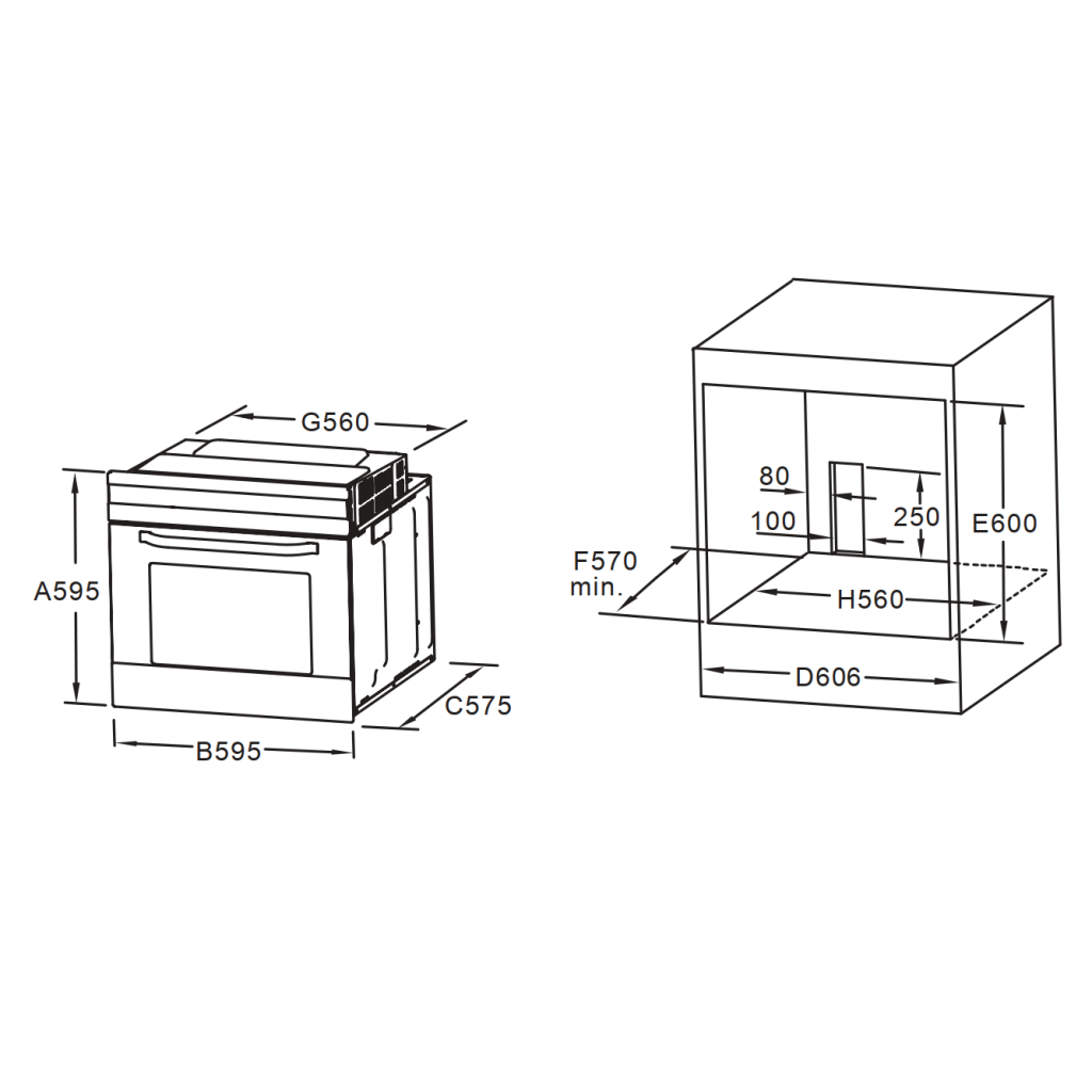 Духовой шкаф Interline KTS 680 ECH BA - 8