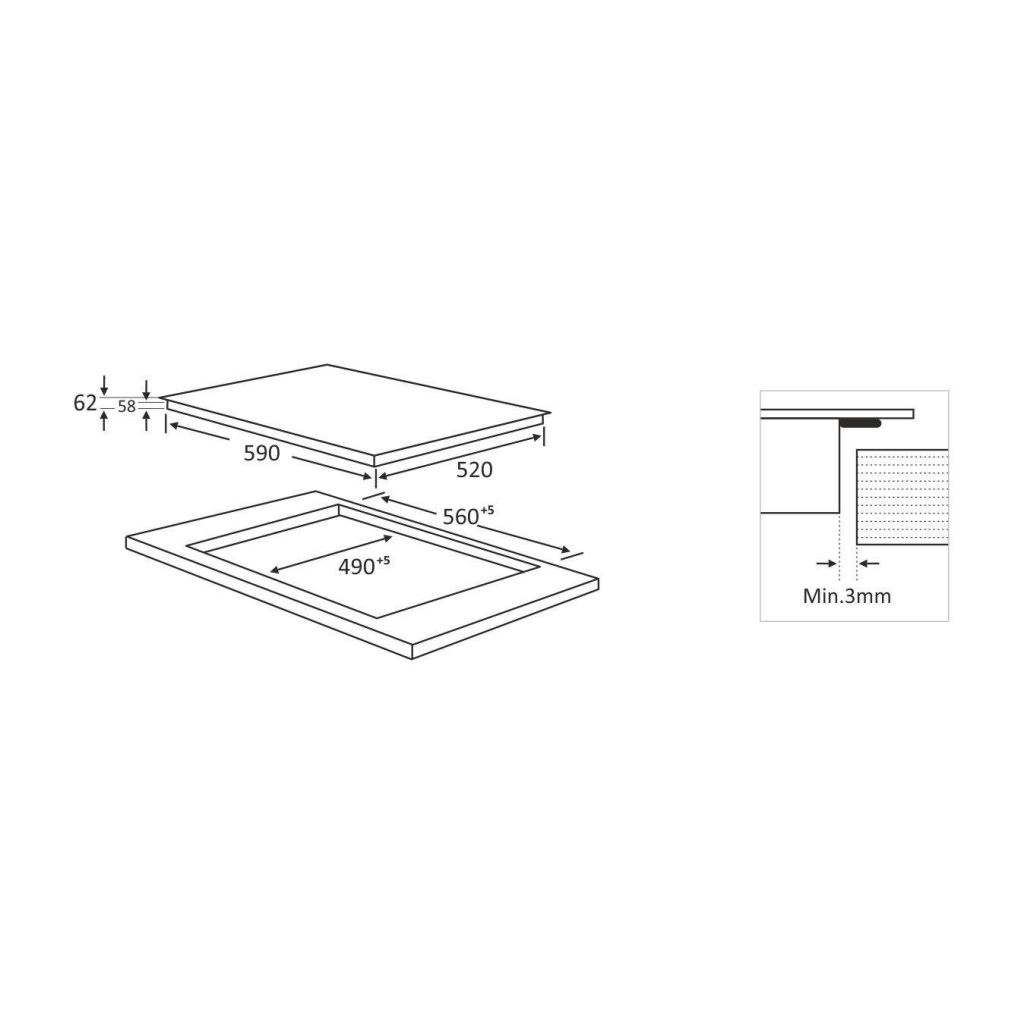 Варочная поверхность Interline HIV 367 SBD BA - 9