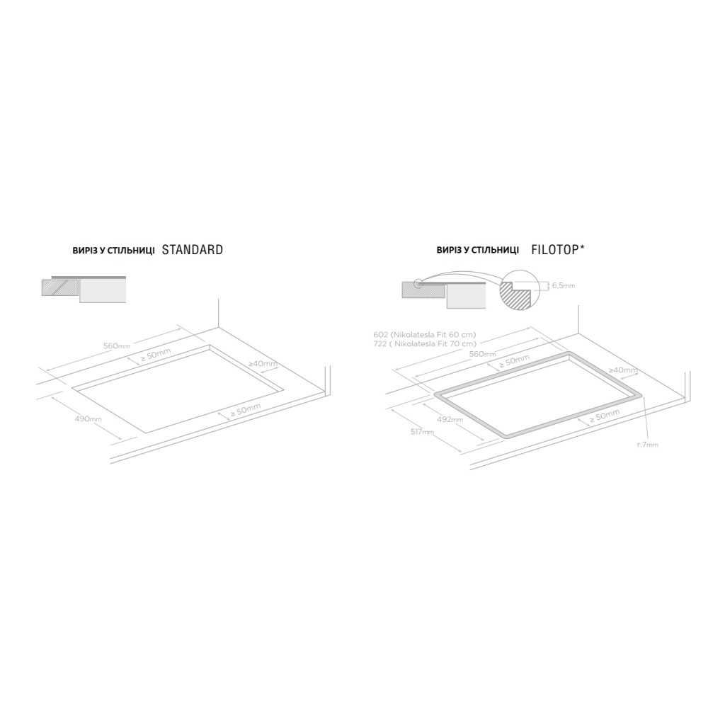 Варочная поверхность Elica NIKOLATESLA FIT BL/A/70 - 4