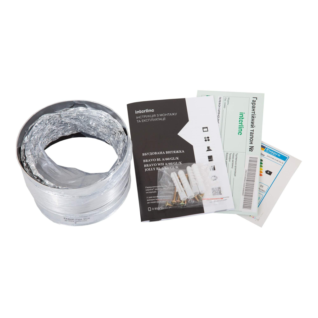 Вытяжка кухонная Interline JOLLY BL A/60/GL/K - 10