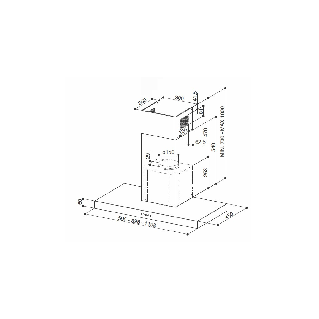 Вытяжка кухонная Faber STILO SMART X A120/2 - 1