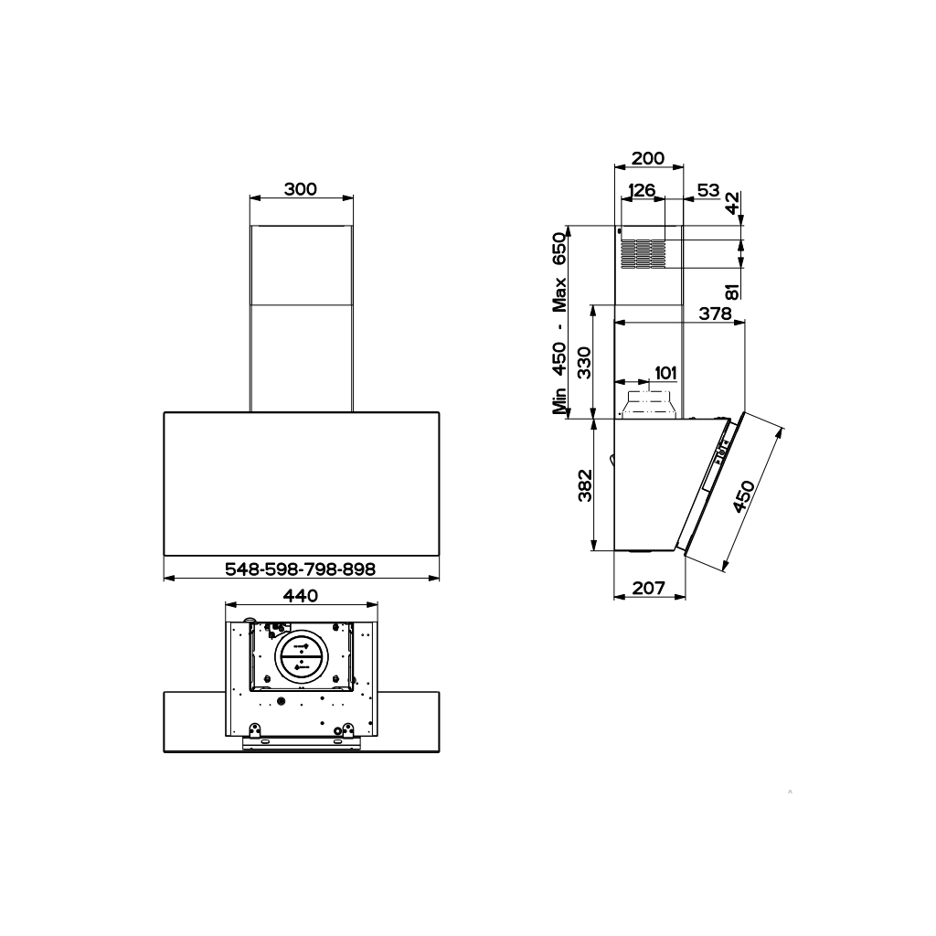 Вытяжка кухонная Faber DAISY + BK A55 - 2