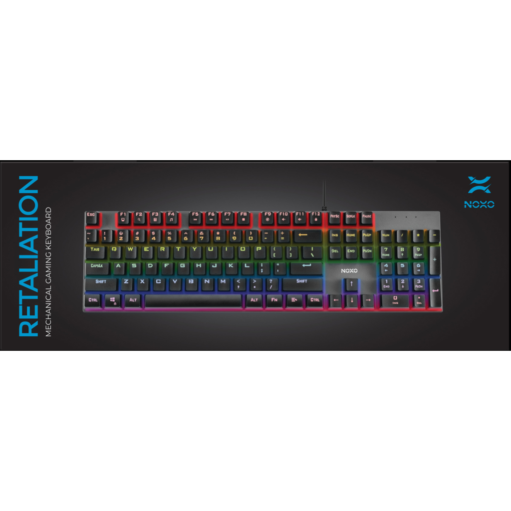 Клавиатура Noxo Retaliation Mechanical Blue switches RU (4770070882085) - 4