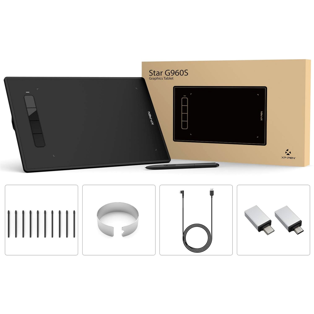 Графический планшет XP-Pen Star G960S Plus Black - 6 Графический планшет XP-Pen Star G960S Plus Black - 6