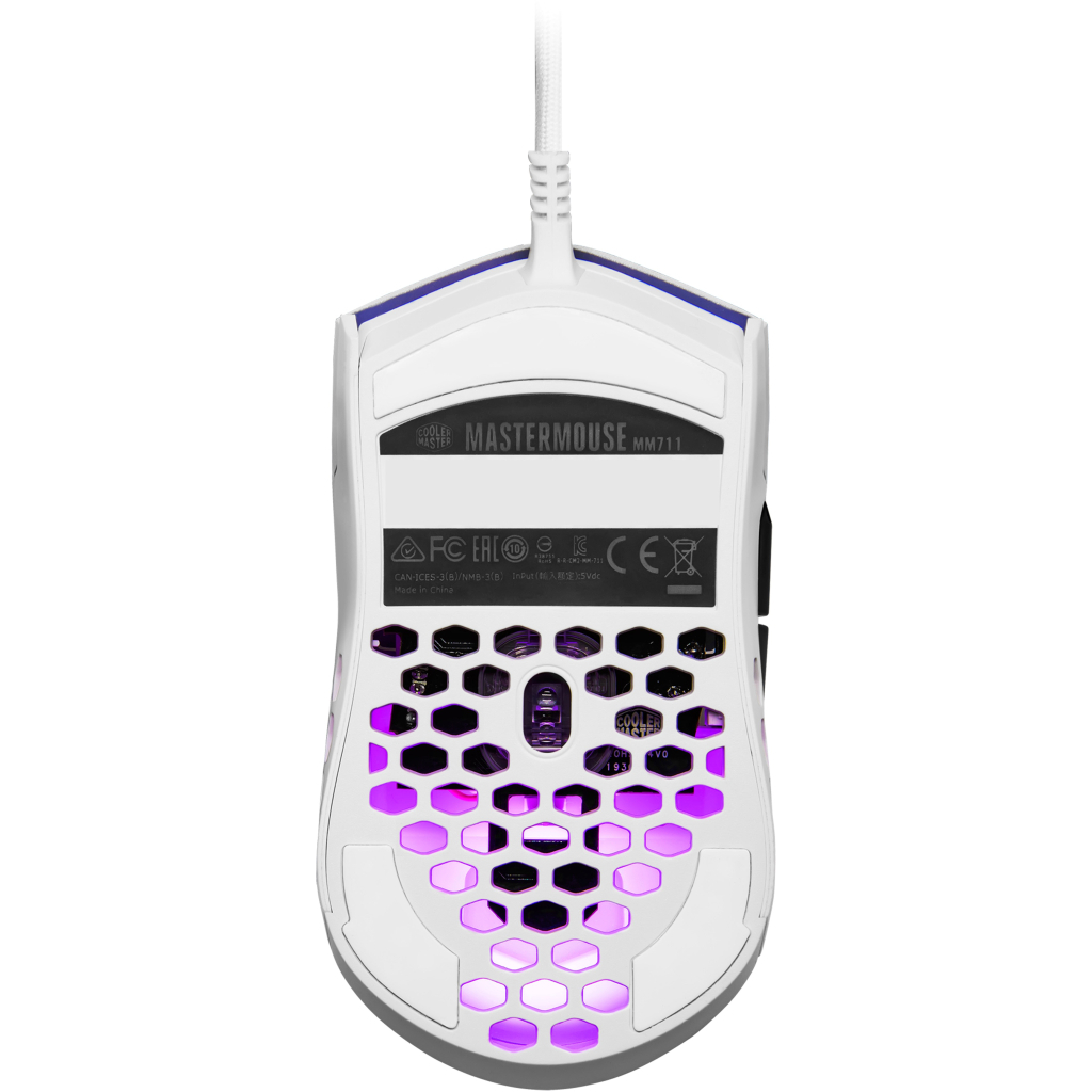 Мышка CoolerMaster MM711 USB Glossy White (MM-711-WWOL2) - 5 Мышка CoolerMaster MM711 USB Glossy White (MM-711-WWOL2) - 5