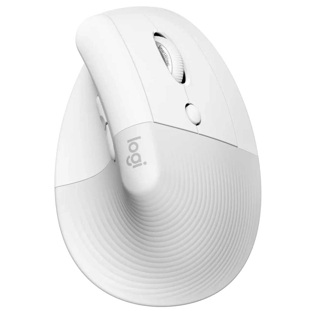 Мышка Logitech Lift Vertical Ergonomic Wireless/Bluetooth for Business Off-white (910-006496)