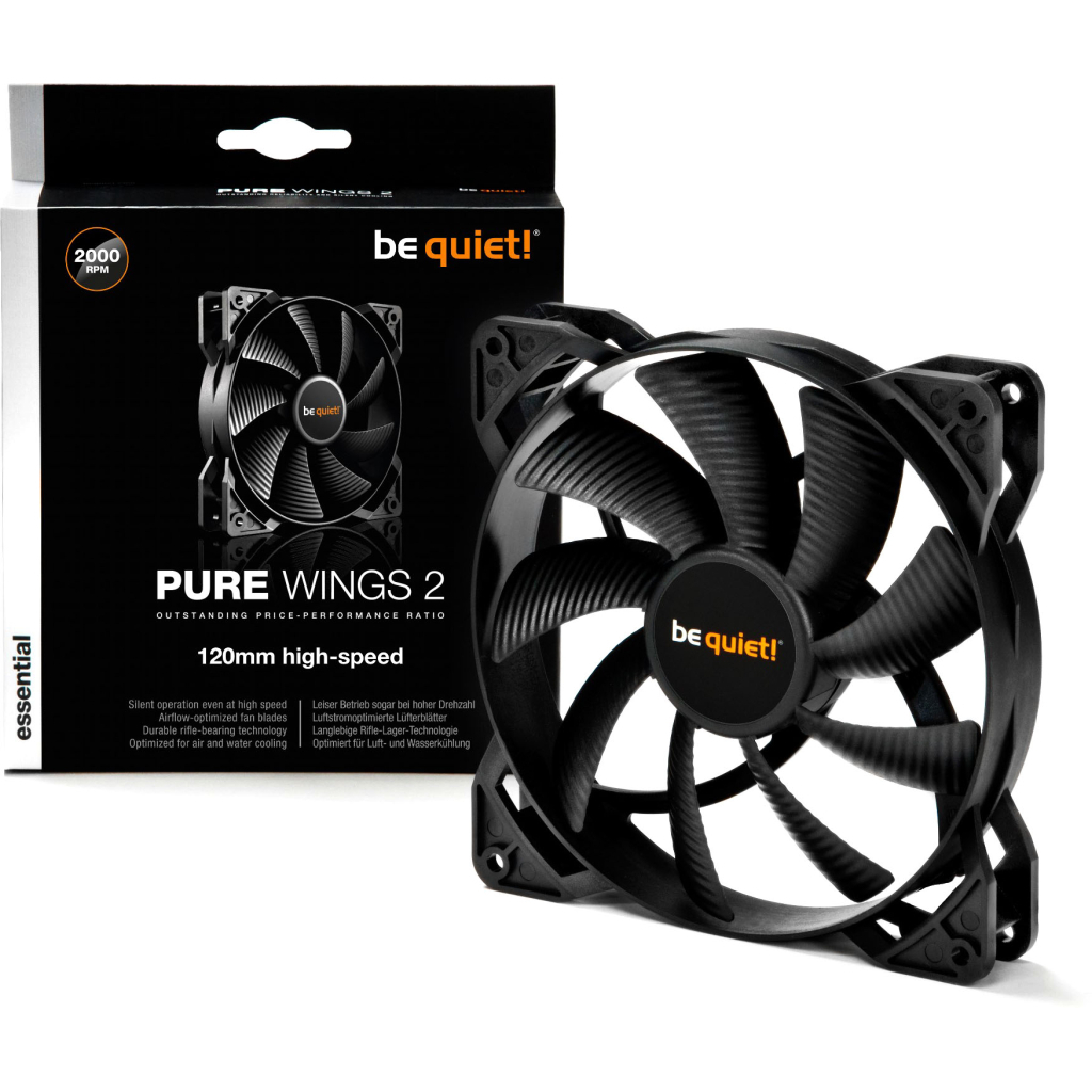 Кулер для корпуса Be quiet! Pure Wings 2 120mm high-speed (BL080) - 2