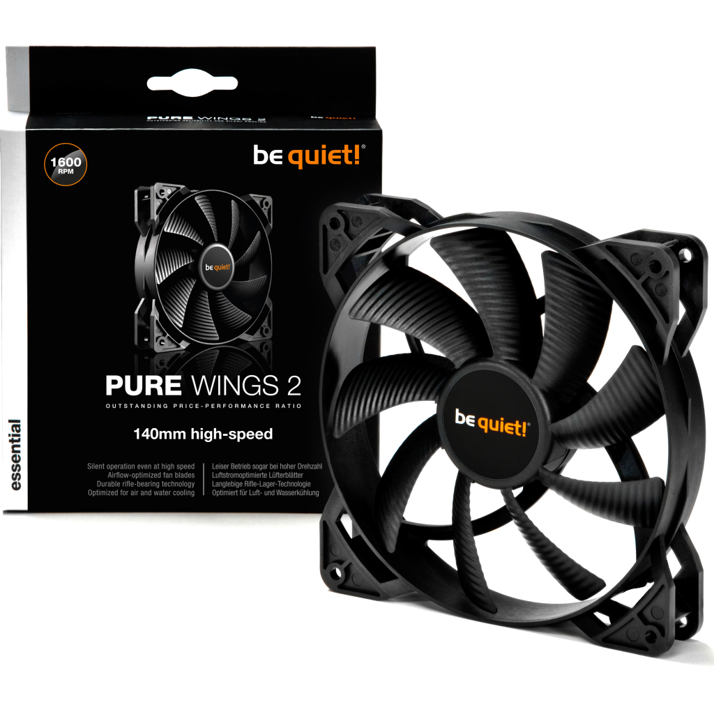Кулер для корпуса Be quiet! Pure Wings 2 140mm high-speed (BL082) - 2