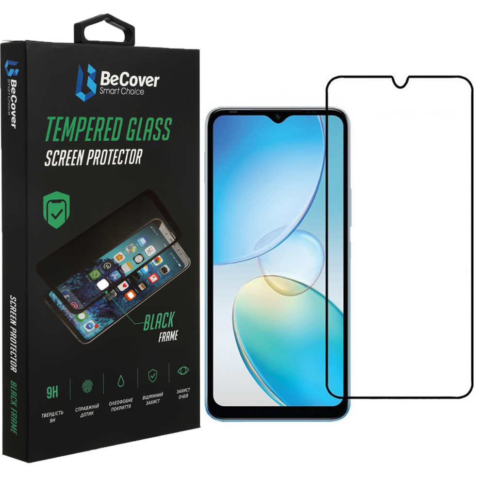 Стекло защитное BeCover Infinix Hot 12 (X663D) Black (708142)